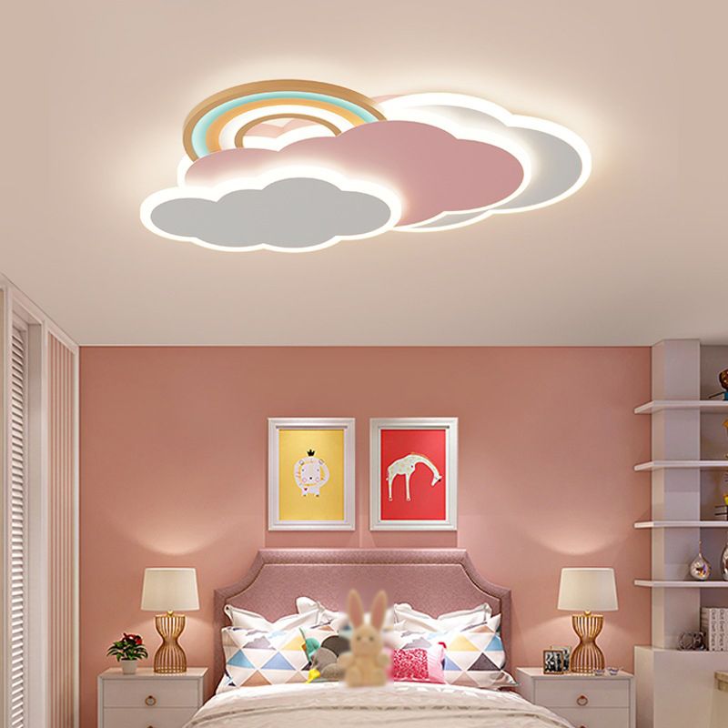 Aria modern Cloud/Rainbow plafonieră Aplicată Roz/alb