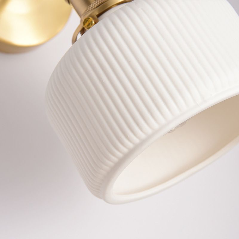 Arisha Vintage Column Ceramic oglindă Light, alb, dormitor