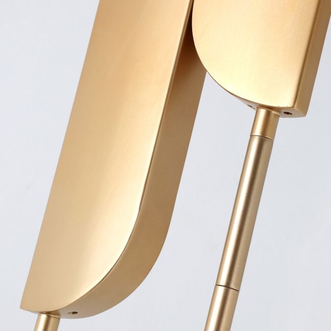 Salgado lampadar auriu din metal, minimalist, pentru living