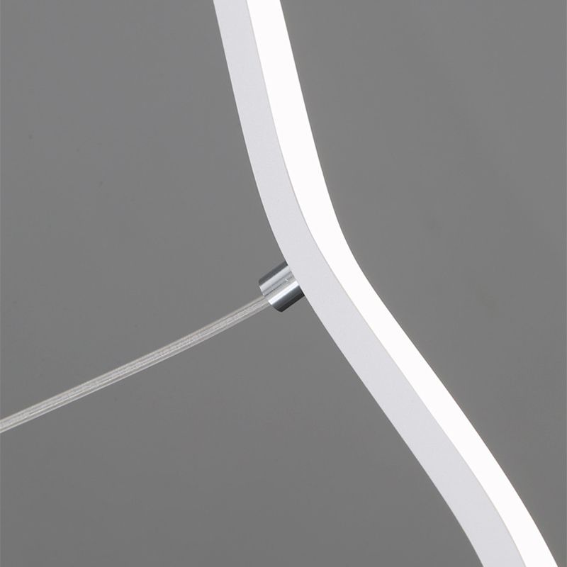 Arisha val Linear lampă suspendată, negru/alb
