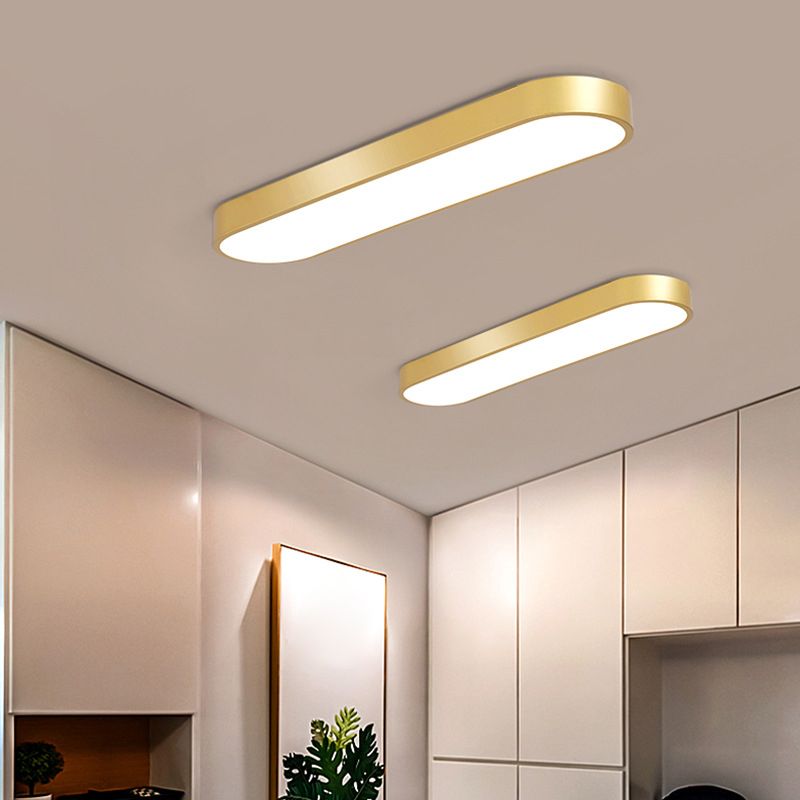 Arisha lampă de tavan aplicată LED ovală, negru/alb/Gri/Aur