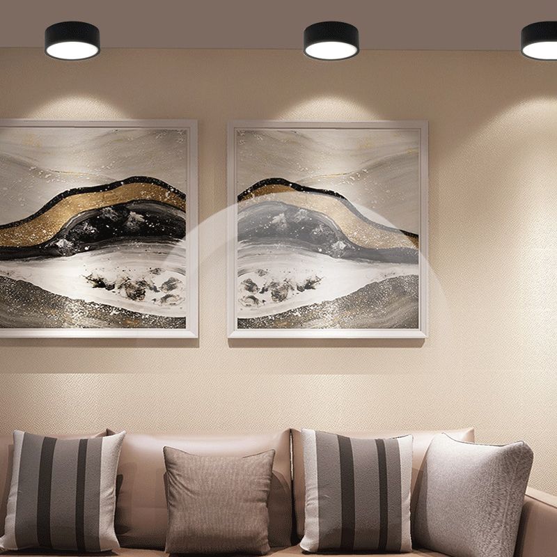 Arisha Spotlight Cylindrical modern alb/negru/Gri, dormitor