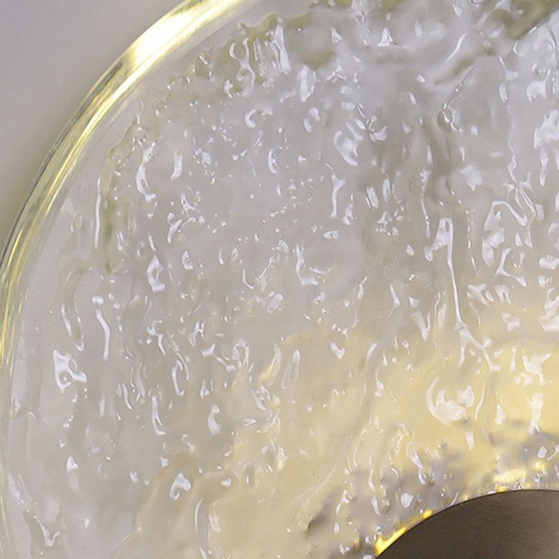 Kristy aplică de perete Art Deco cu glob din cristal și metal, aurie, pentru dormitor