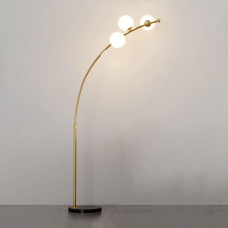 Valentina modern Arc Multi Head Bubble lampadar negru/Aur