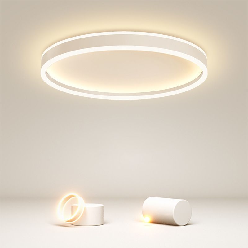 Arisha plafonieră Aplicată modernă Circulară LED din metal, alb/negru