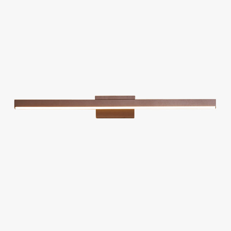 Arisha modern Linear metal aplică de perete oglindă Front, Cafea