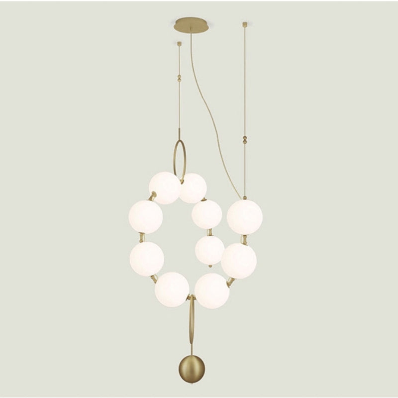 Valentina lampă suspendată postmodernă cu globuri, design tip colier