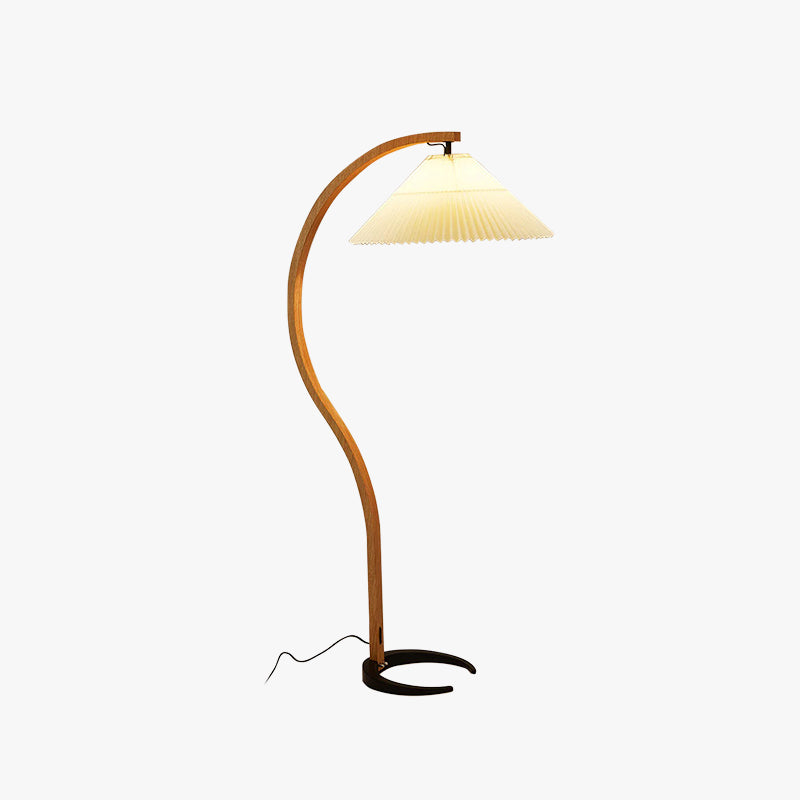 Muto lampadar LED unic cu LED, lemn/metal, pentru cameră de zi