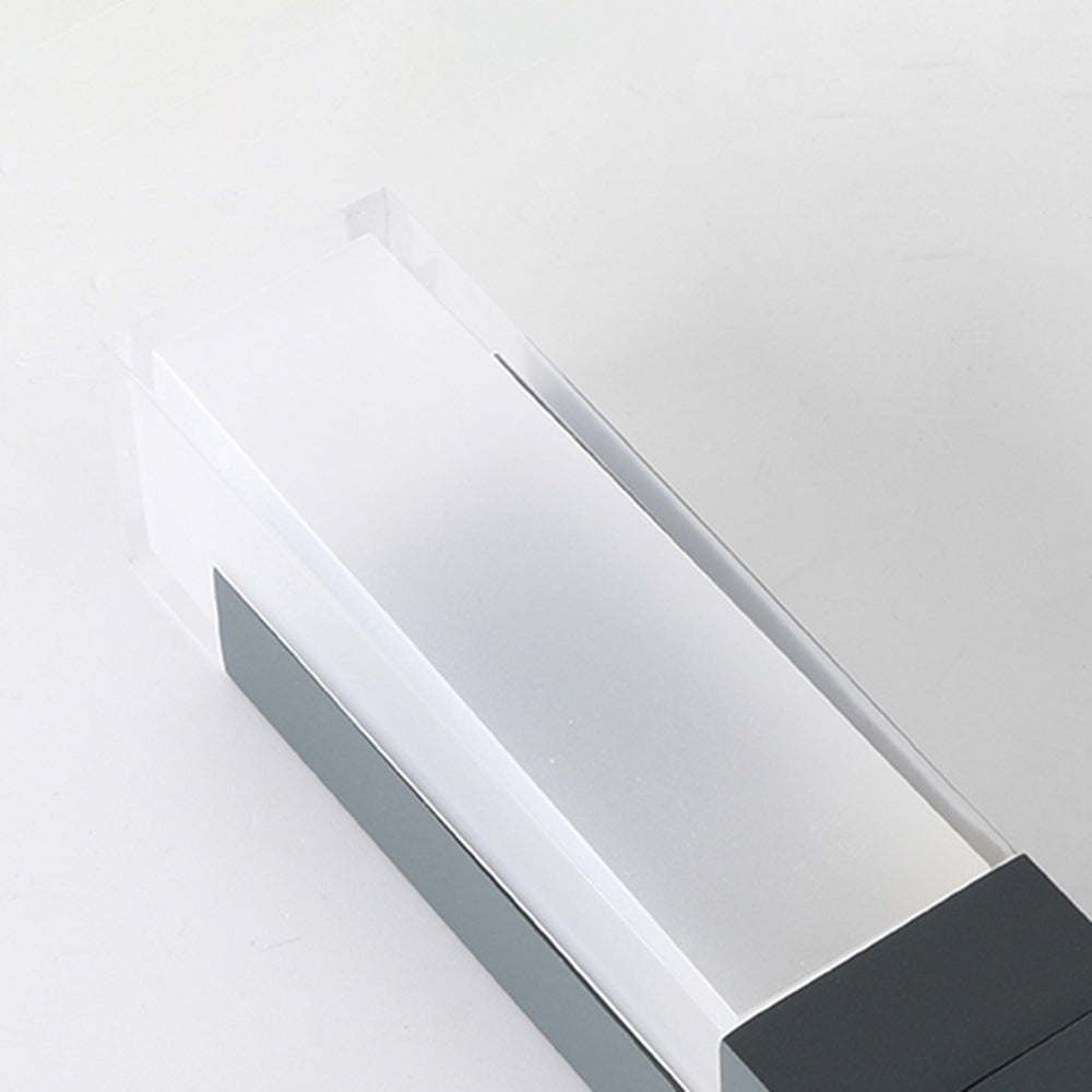 Ray lampă de drum modernă din metal solară pentru exterior, negru