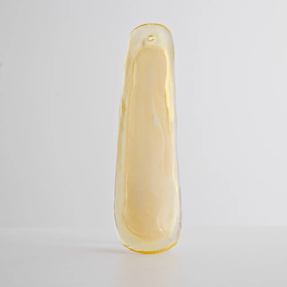 Elvess candelabru din sticlă Murano Frunze Aurii