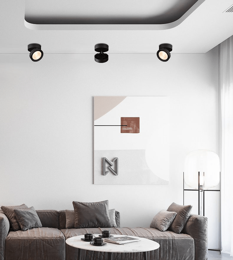 Kex lampă de tavan LED rotativă circulară reglabilă