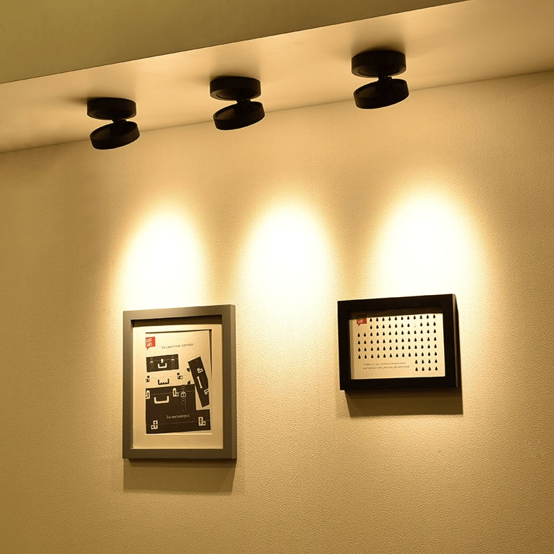 Kex lampă de tavan LED rotativă circulară reglabilă