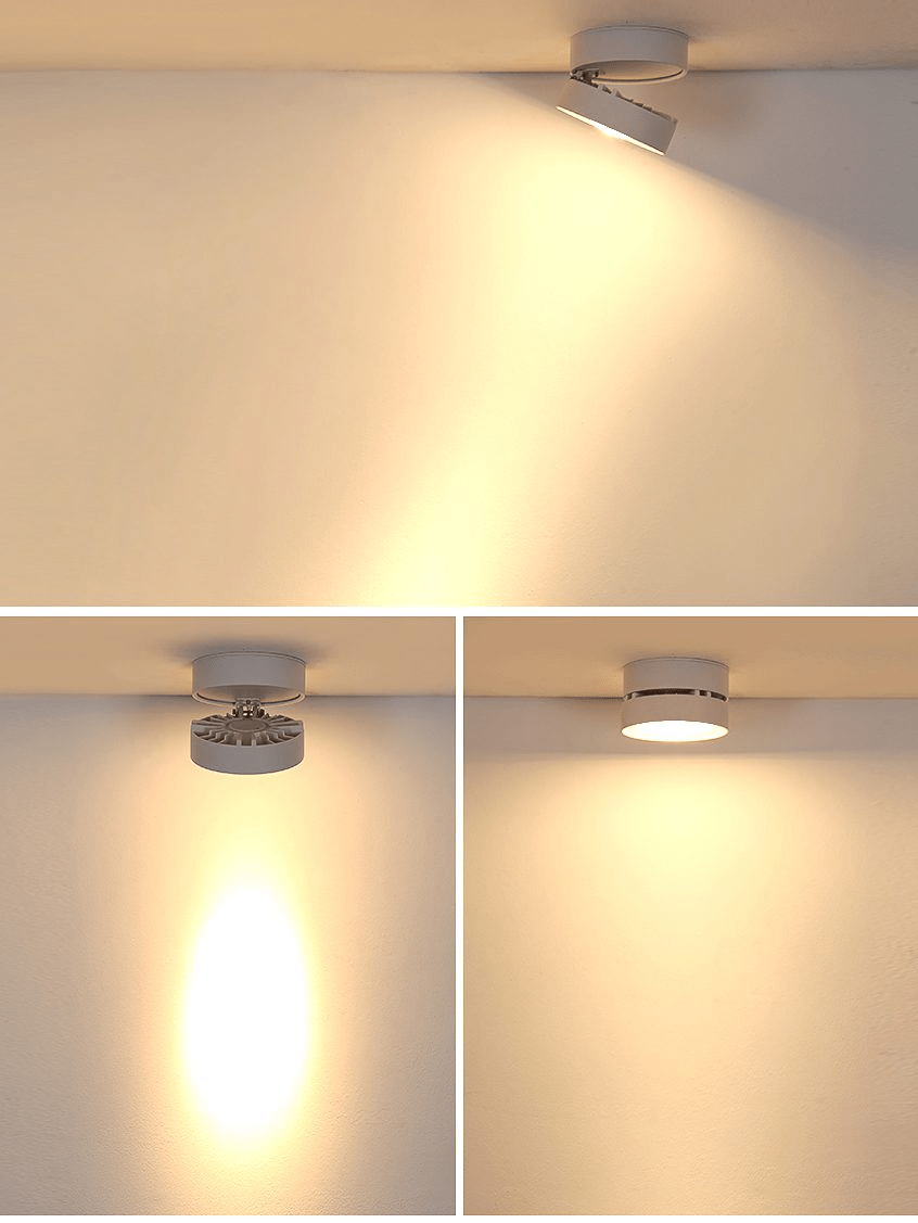 Kex lampă de tavan LED rotativă circulară reglabilă