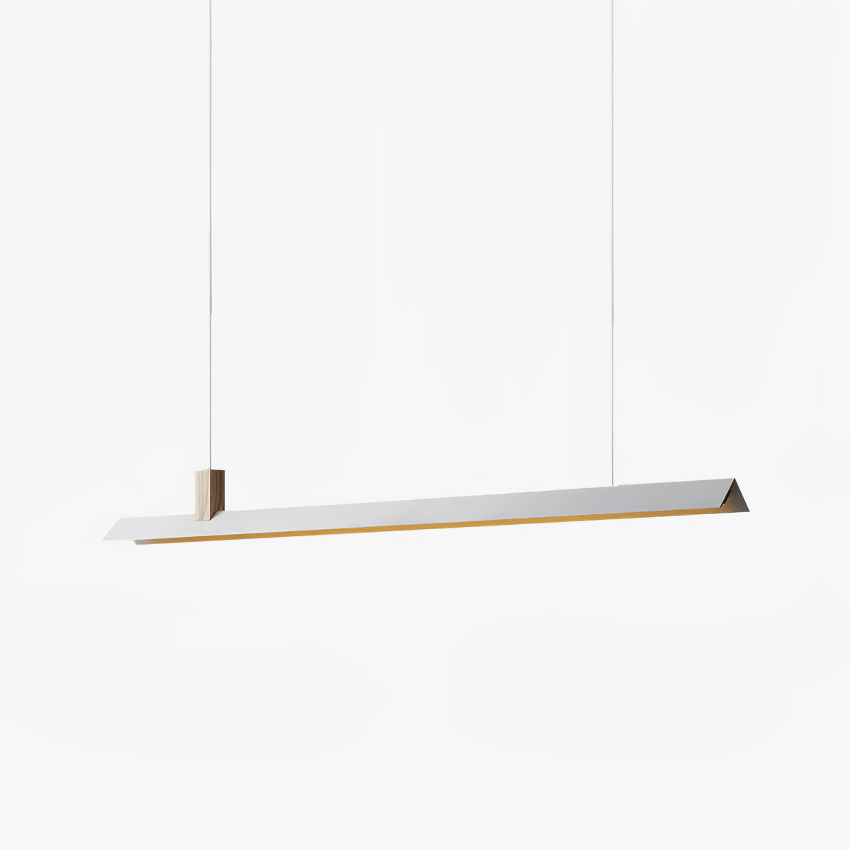 Linea lampă suspendată minimalistă din lemn