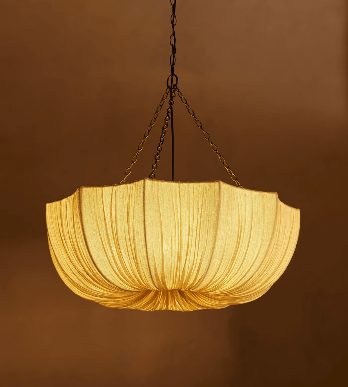 Hopty lampă suspendată vintage cu abajur textil
