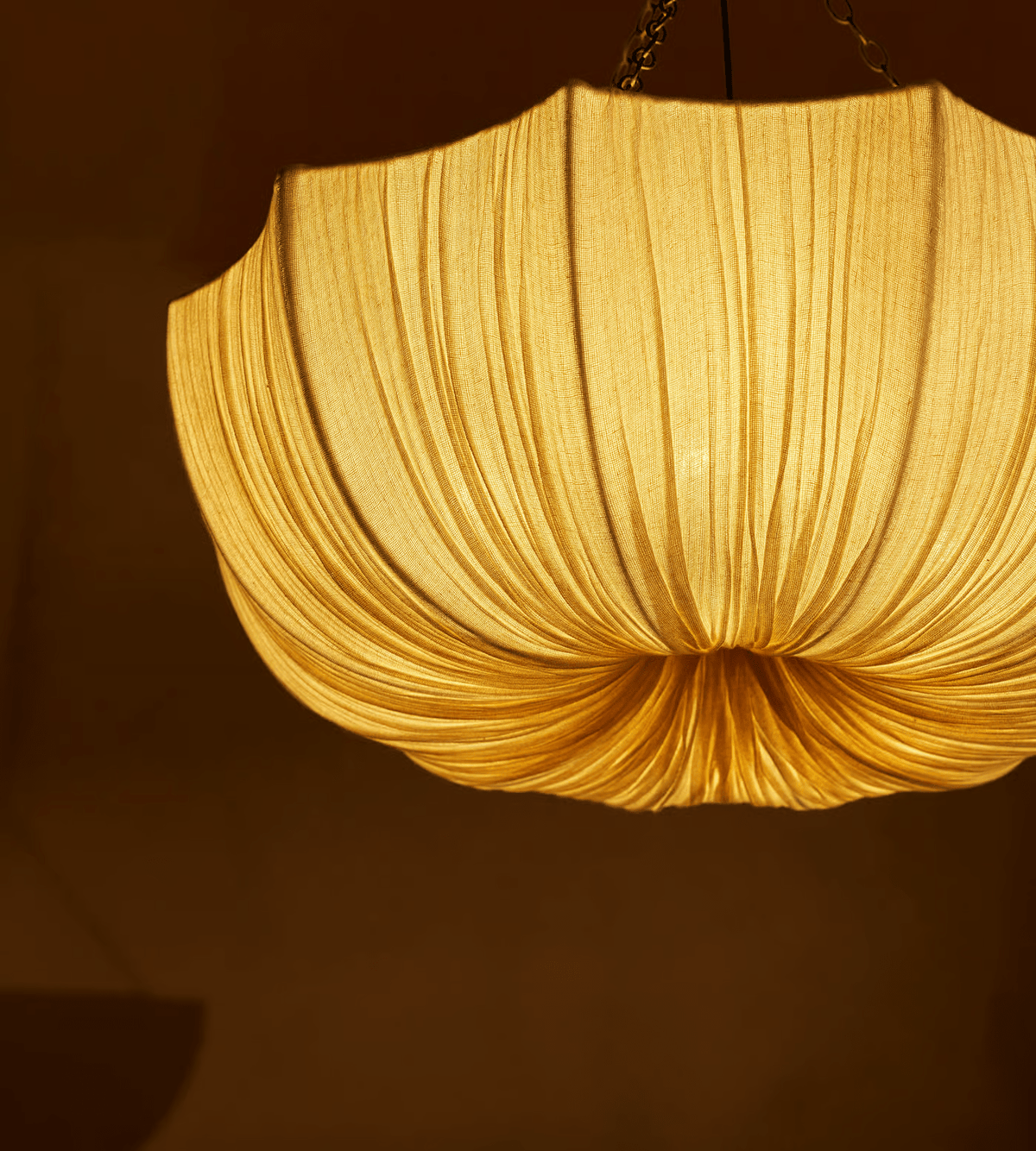 Hopty lampă suspendată vintage cu abajur textil