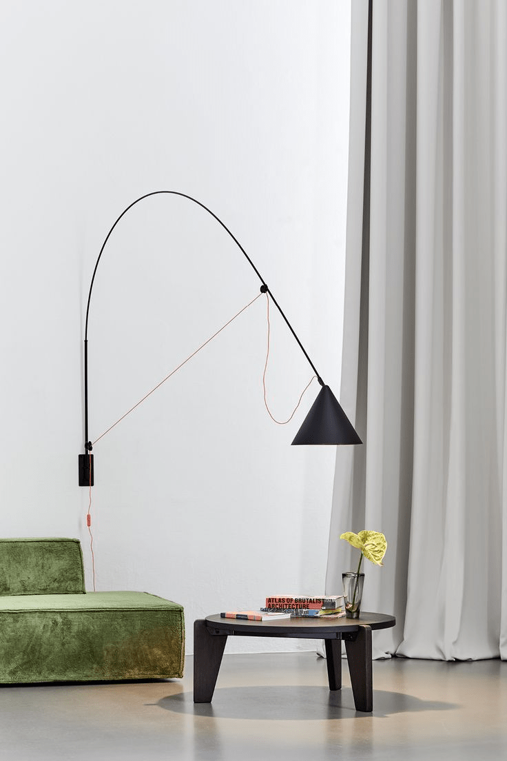 Noraette aplică de perete, minimalistă, arcuită, conică
