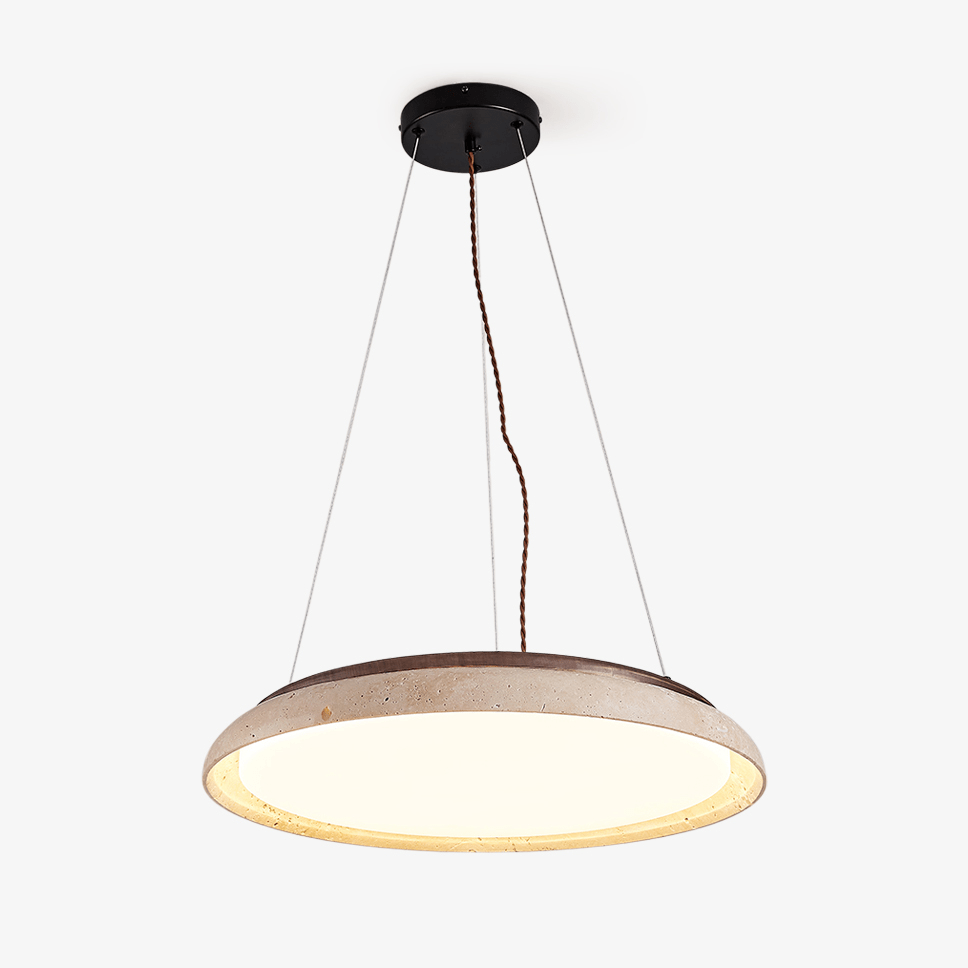 Aeron travertin Lunar Halo lampă suspendată