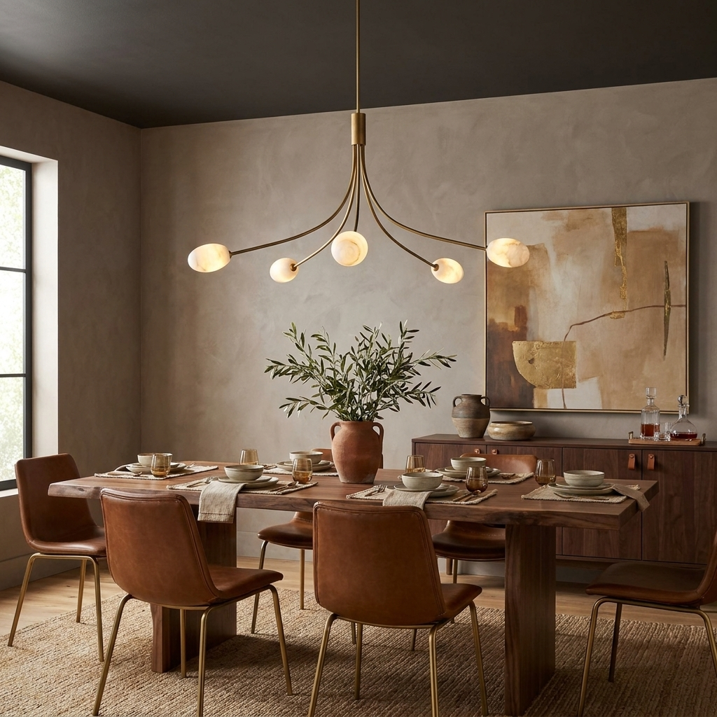 Castercombe Candelabru din alabastru