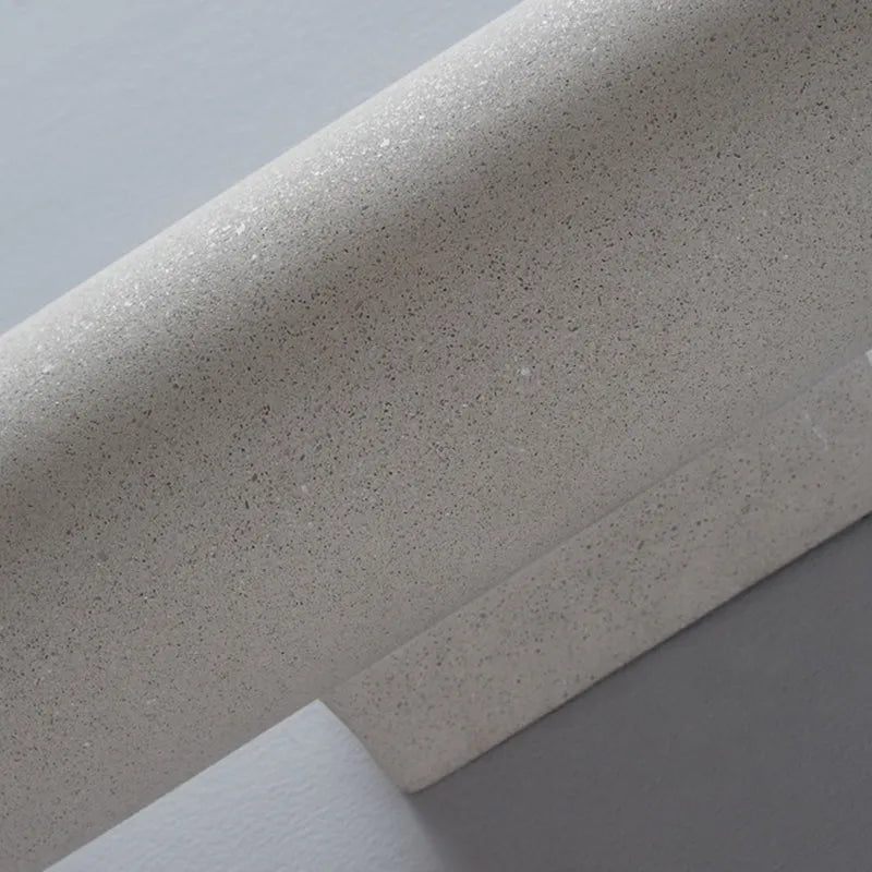 Ray aplică de perete pentru exterior minimalist cilindric cu două surse de lumină din ciment, negru/alb
