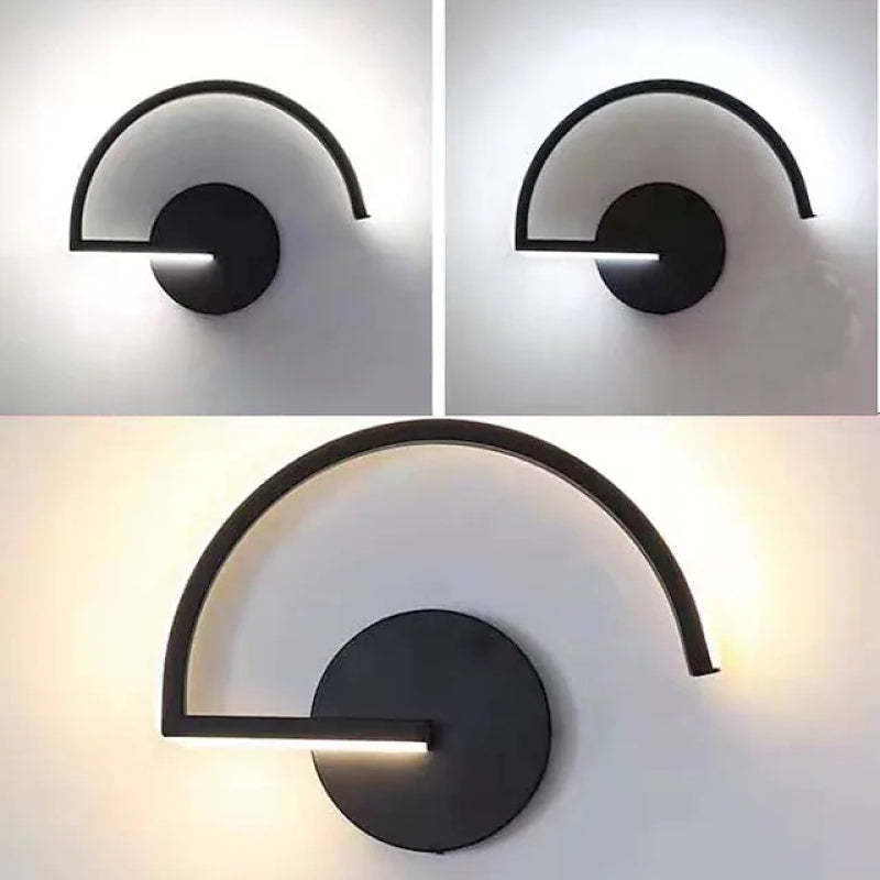 Arisha aplică de perete minimalistă Lineară Semicirculară din metal Decorativ