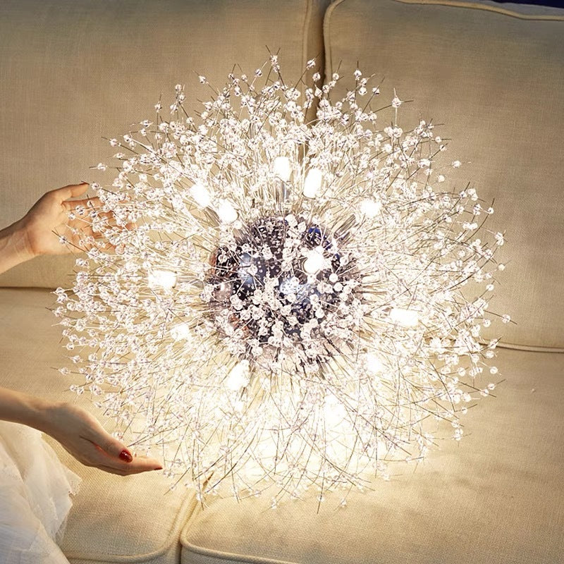 Arisha lampă suspendată elegantă Dandelion minimalistă de lux, aurie/Chrome