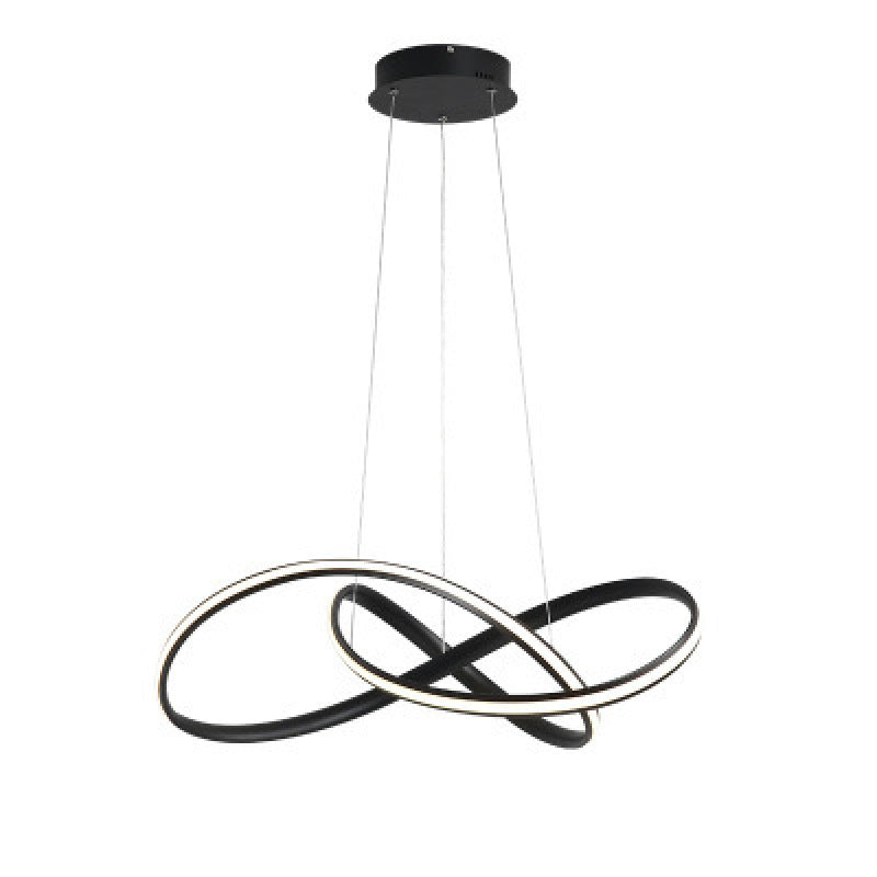 Arisha lampă suspendată linear modern, /metal, alb/negru, Sufragerie