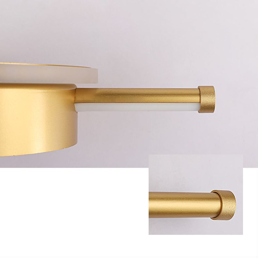 Arisha aplică de perete modernă Circulară Lineară din metal, alb/negru/auriu