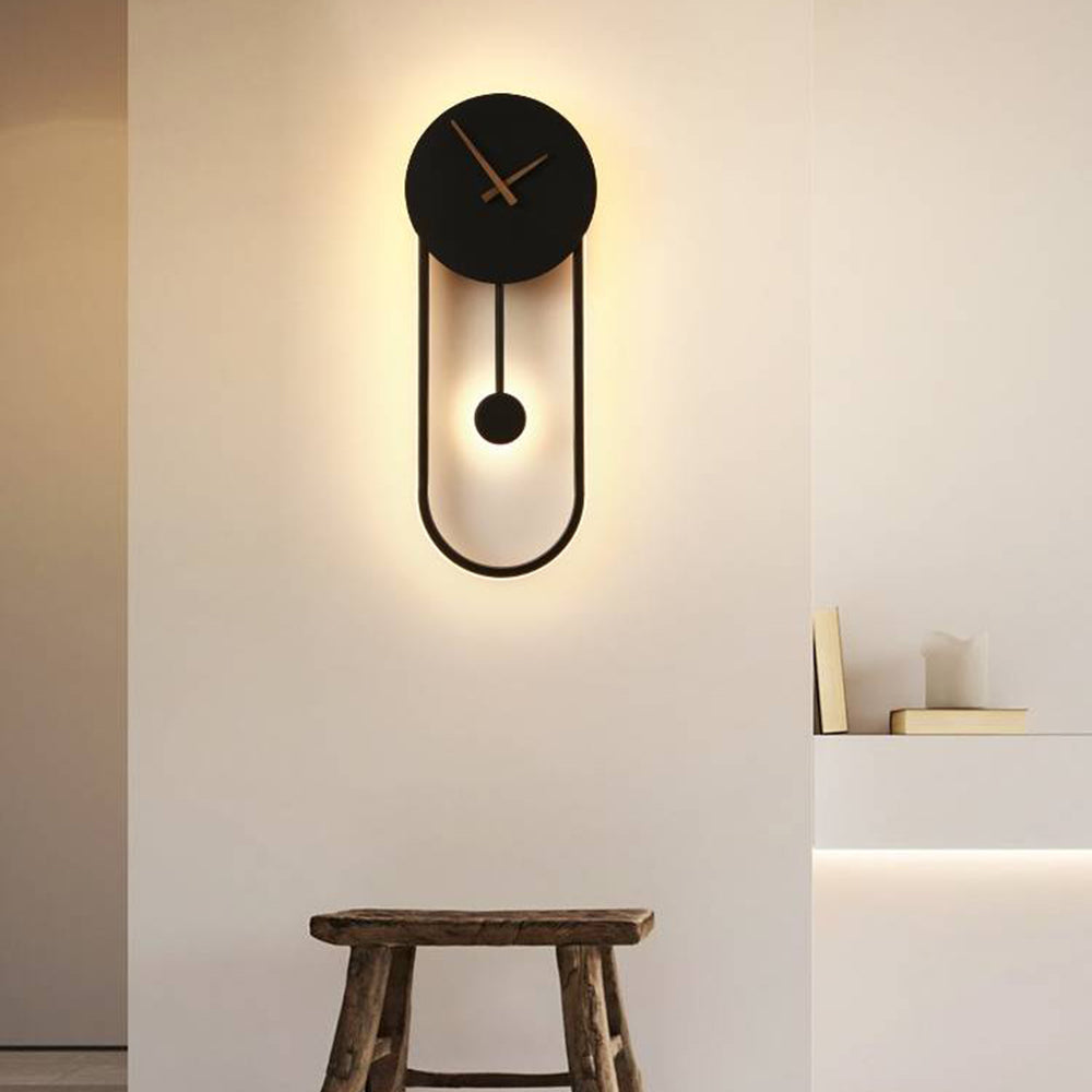 Arisha aplică de perete Nordic Clock, aur și negru