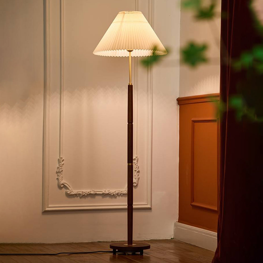 Ozawa lampadar cu plisuri din lemn natural, 2 Culoare