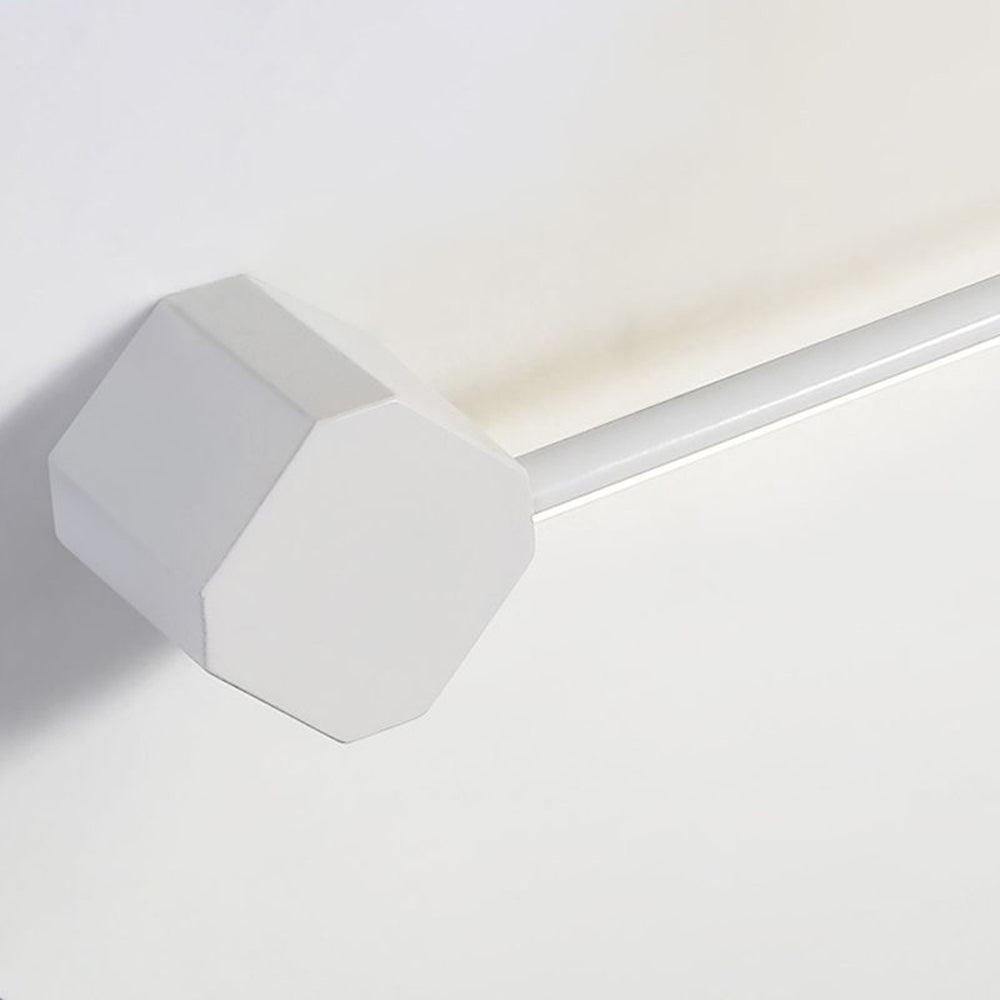 Arisha aplică de perete minimalistă Pătrată Liniară metal/Acriclic, negru/alb