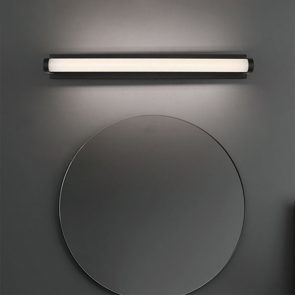 Arisha aplică de perete minimalistă Lineară Cilindrică metal, negru, baie