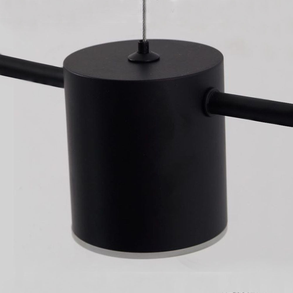 Arisha lampă suspendată minimalistă Multi metal, negru/Auri, în culoare aurie