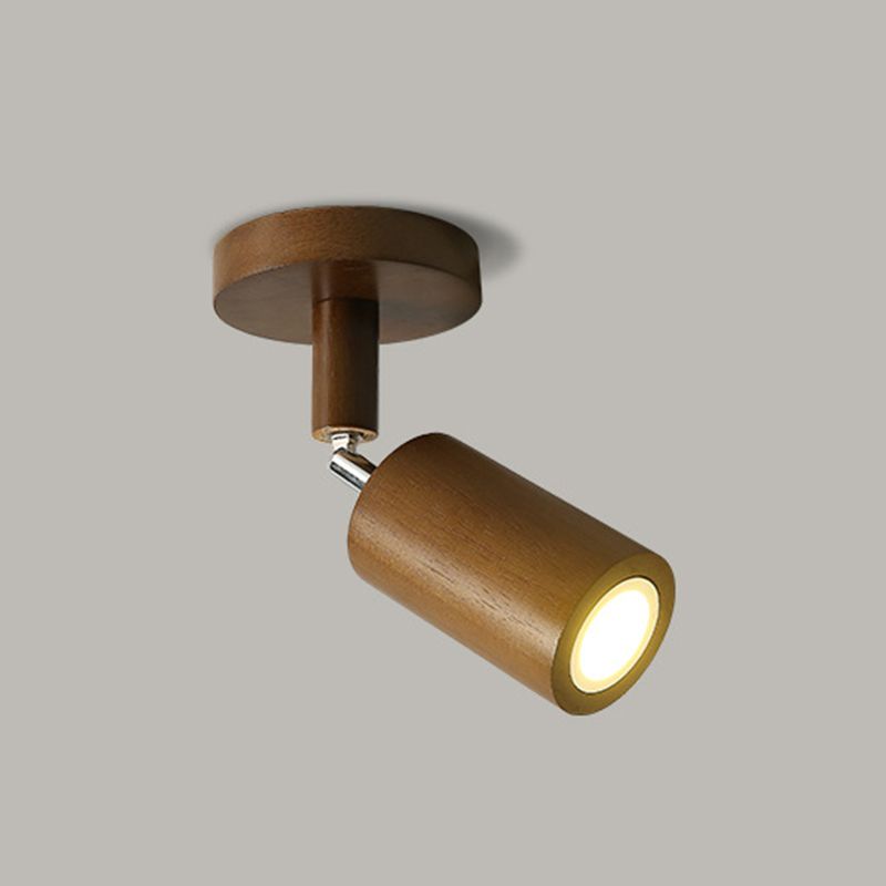 Muto modern LED Proiector de Tavan Reglabil, lemn