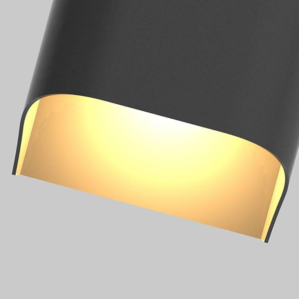 Ray modern Solar Up Down aplică de perete pentru exterior metal negru