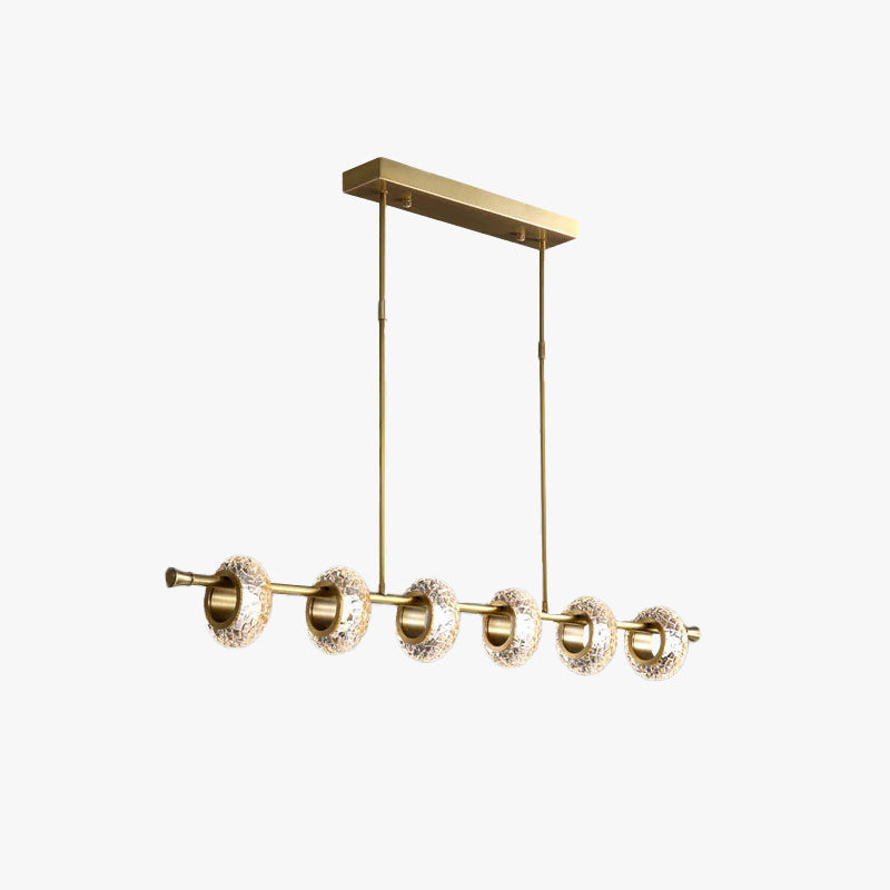 Kristy modern de lux lampă suspendată metal/sticlă aurie