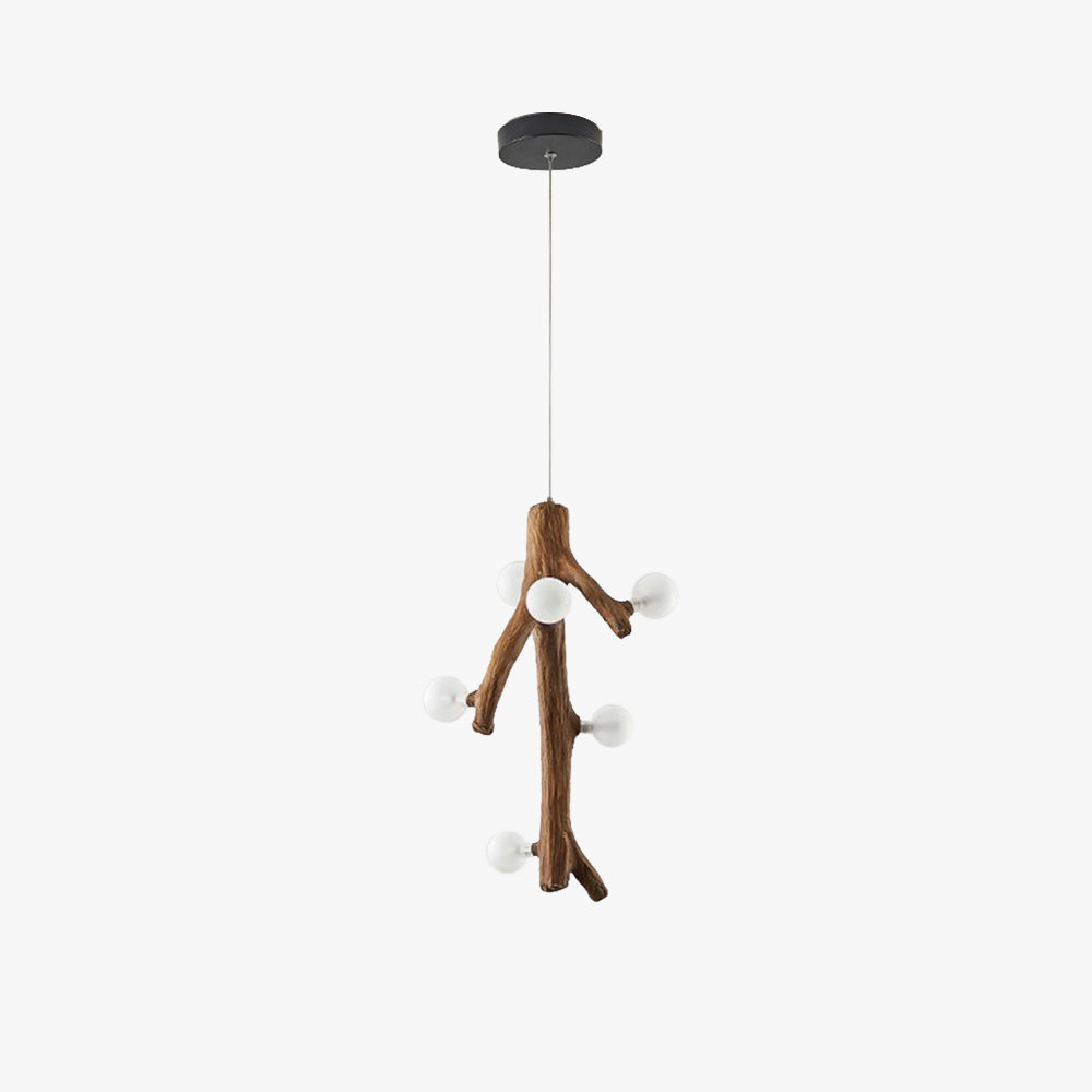 Epoch candelabru din lemn, nordic, LED, pentru living, sufragerie și dormitor