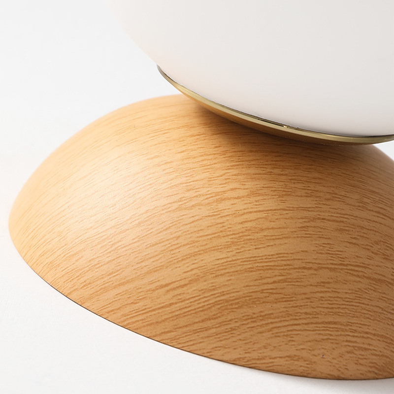 Valentina lampă suspendată Nordic Japanese Globe LED plafonieră/suspendată metal sticlă dormitor, Burlywood
