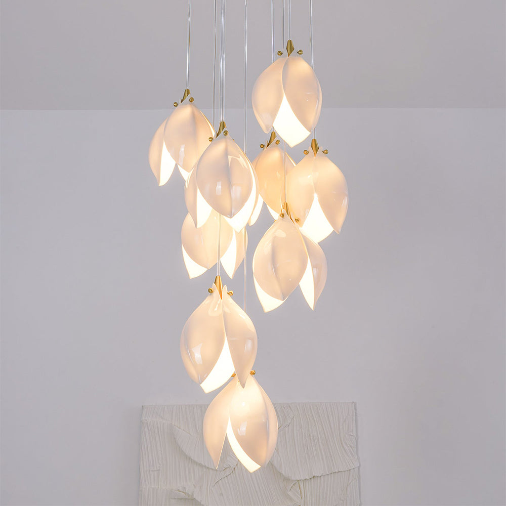 Olivia lampă suspendată din metal și ceramică, de lux, pentru living și dormitor