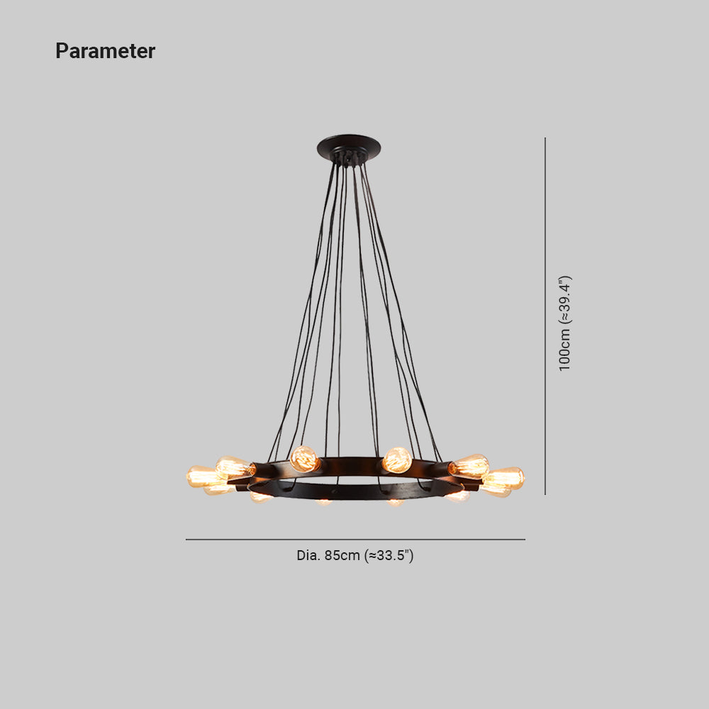 Silva Vintage LED candelabru Brown metal living/Bar, în culoare maro