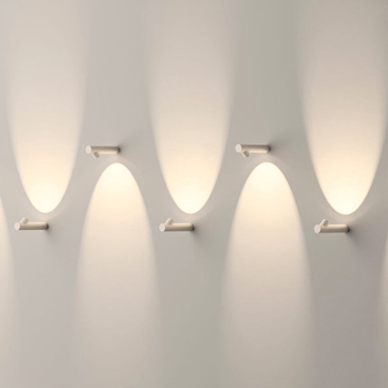 Ray modern Waterproof Outdoor Wall Lighting, alb & negru