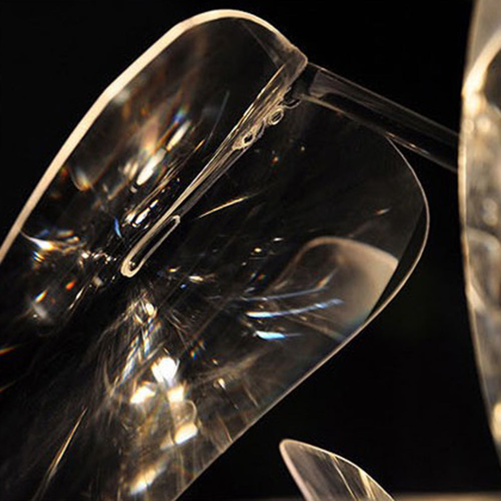 Arisha lampă suspendată cu flori din diamant unic metalic, pentru living