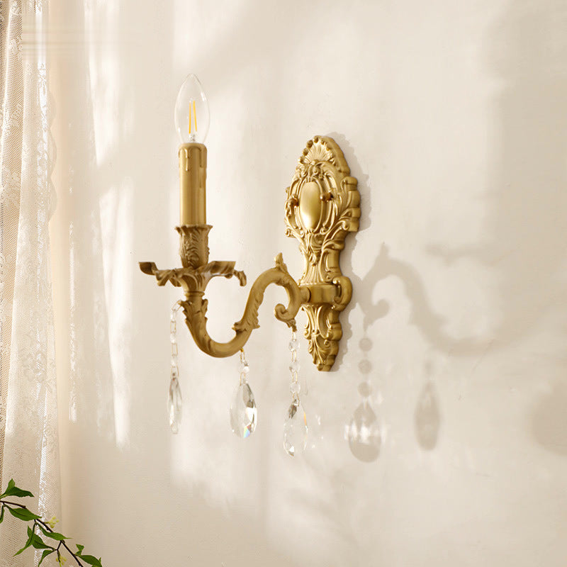 Silva aplică de perete pentru interior din metal și cristal, vintage, de lux, LED, pentru living și hol