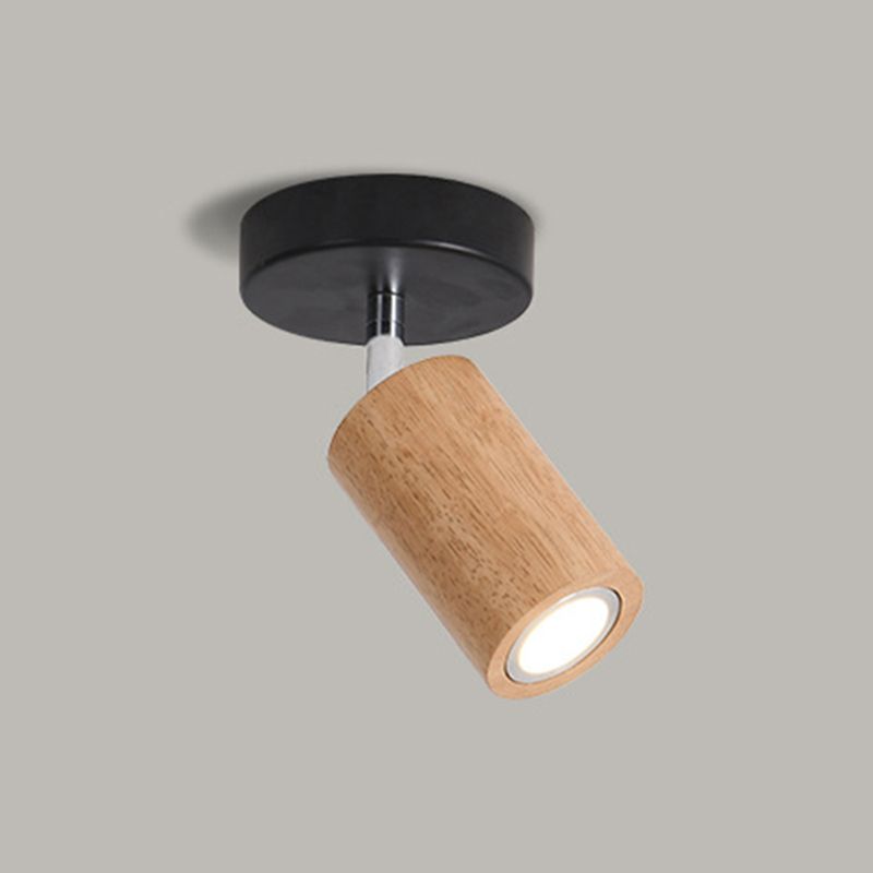 Muto modern LED Proiector de Tavan Reglabil, lemn