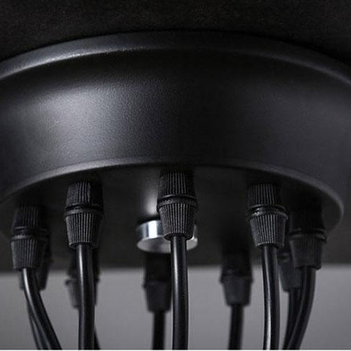 Silva Retro Country LED Spider candelabru, negru/alb