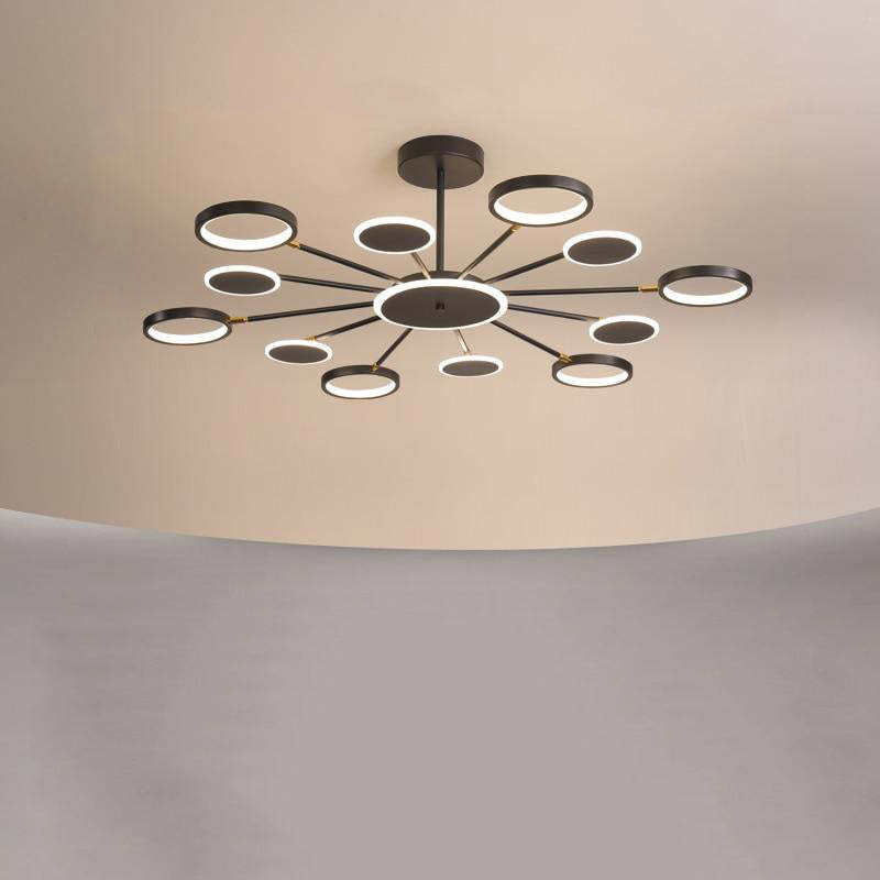 Arisha candelabru modern LED Geometric negru Reglabil