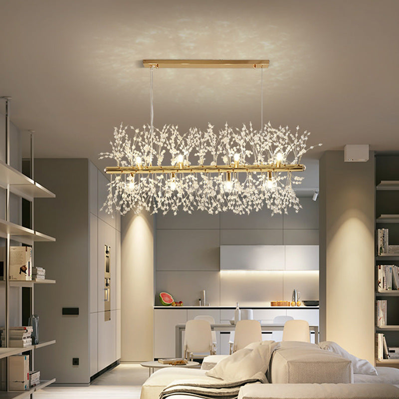 Arisha Creative Art candelabru cristal lampă suspendată pentru sufragerie