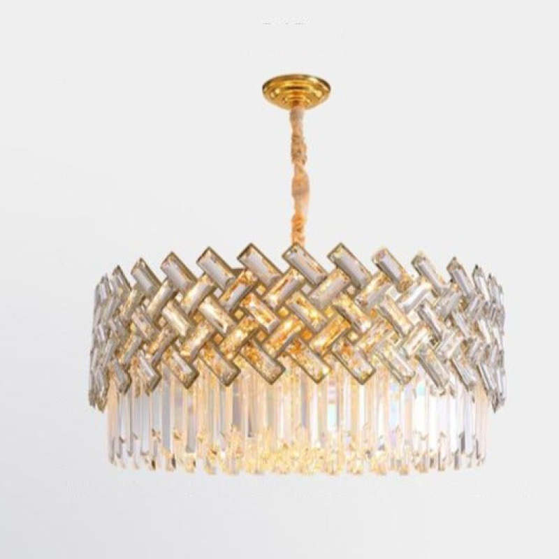 Kristy candelabru auriu din cristal și metal, de lux
