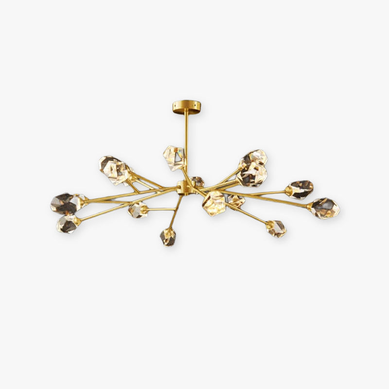Kristy candelabru Luxos din cristal pentru living Aurit