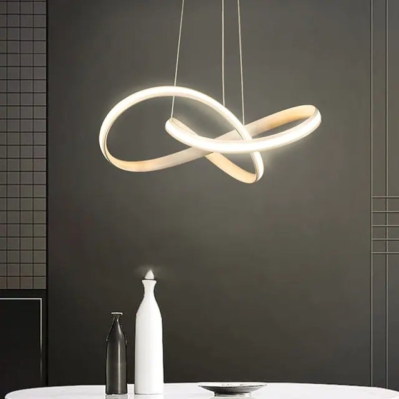 Arisha lampă suspendată LED modern, negru/alb, living/dormitor